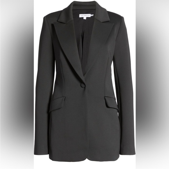 New Good American Scuba Blazer Black Size Large 3 NWT Stitch Fix No flaws - Picture 8 of 12